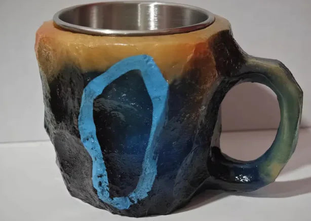 Resin Mineral Crystal Coffee Mugs