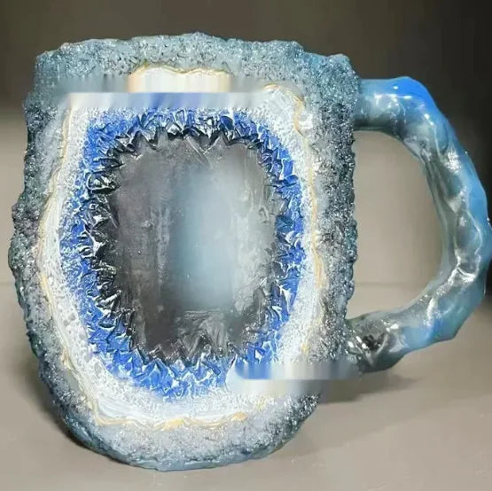 Resin Mineral Crystal Coffee Mugs