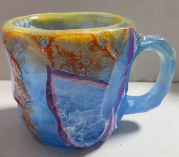 Resin Mineral Crystal Coffee Mugs