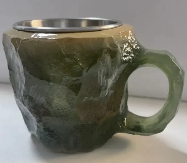 Resin Mineral Crystal Coffee Mugs