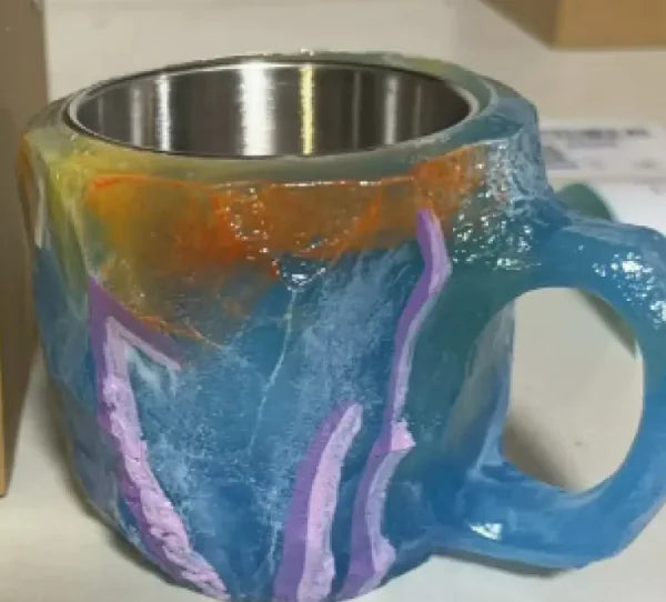 Resin Mineral Crystal Coffee Mugs