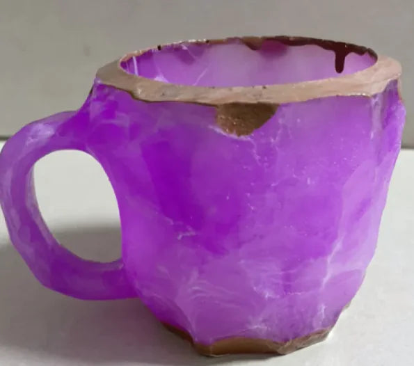 Resin Mineral Crystal Coffee Mugs