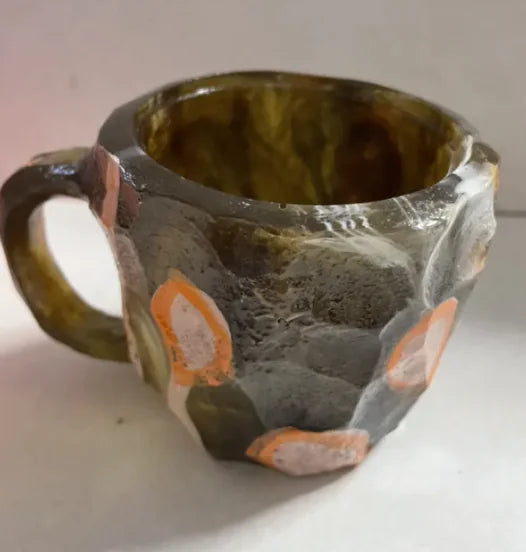 Resin Mineral Crystal Coffee Mugs