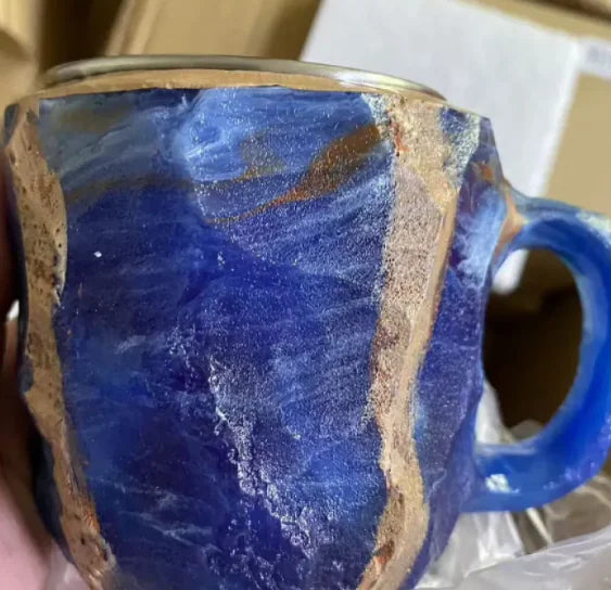 Resin Mineral Crystal Coffee Mugs
