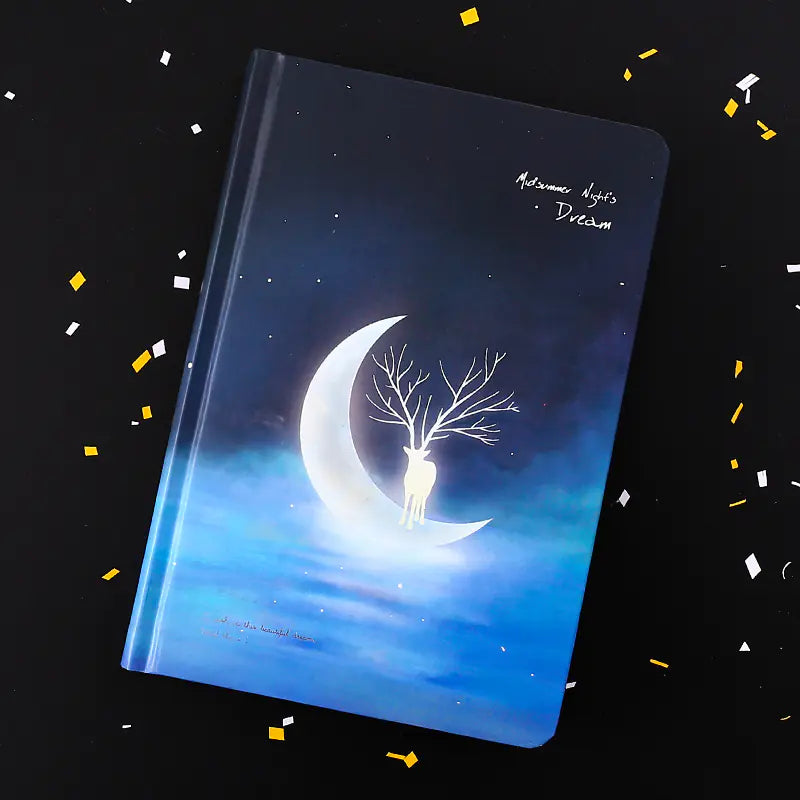 Starry Night Glow Bullet Journal - Simple Korean Design